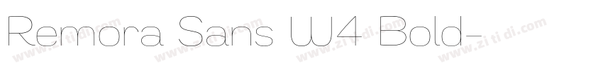 Remora Sans W4 Bold字体转换